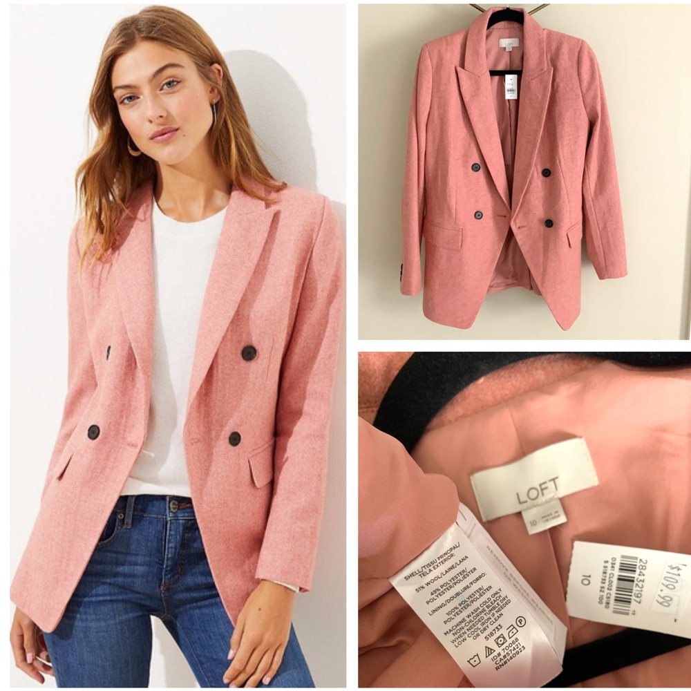 *SOLD* Ann Taylor Loft double breasted blazer - Picture 1 of 10